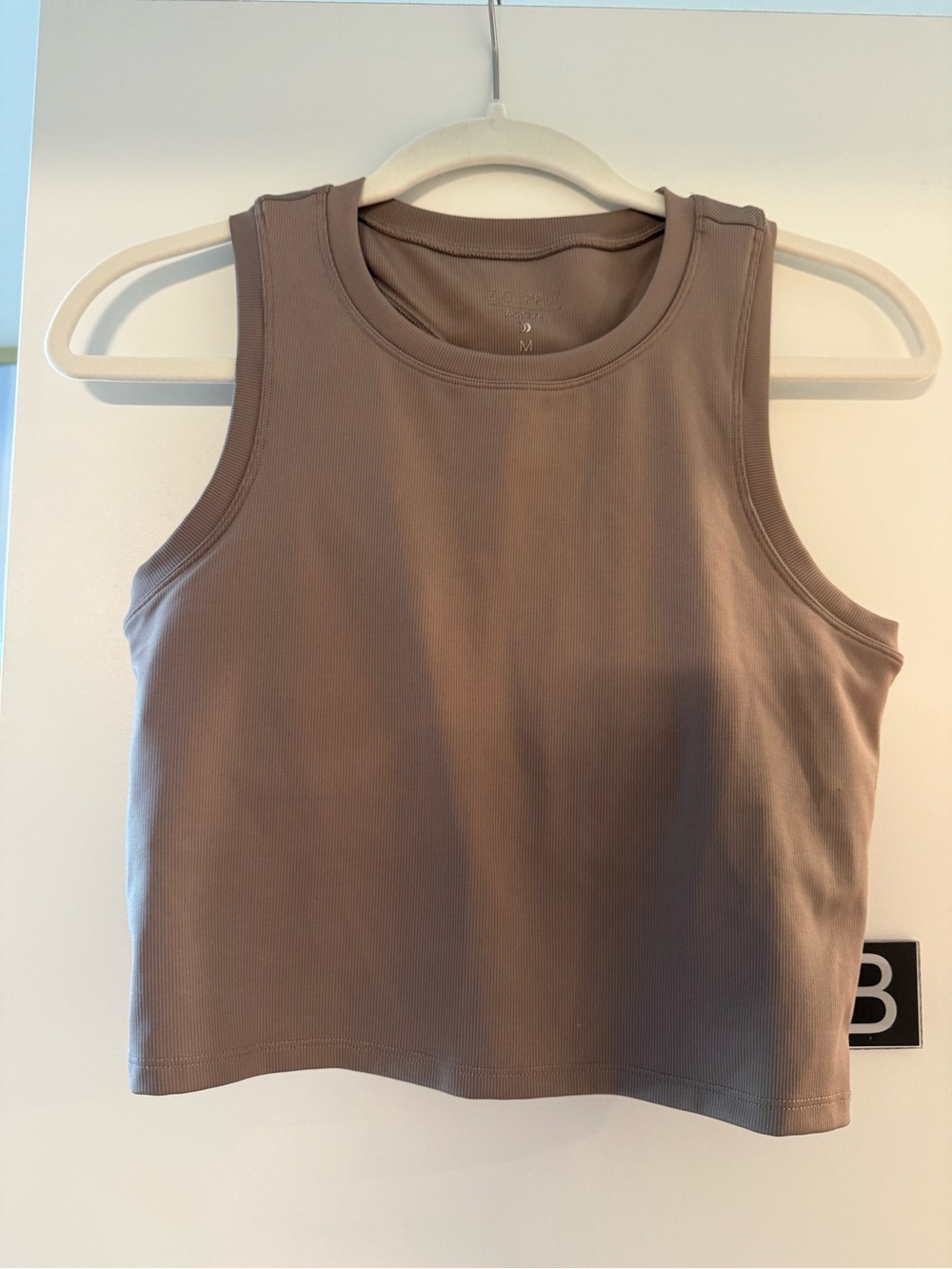 Zsupply Active Sleeveless Ribbed Cropped Tank Top